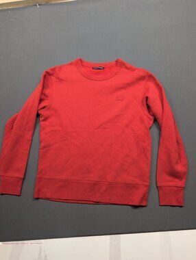 Acne Studios Fairview Face Crewneck Sweatshirt Red S